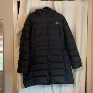 SZ XL black North Face down parka